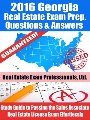 cover image of 2016 Georgia Real Estate Exam Prep Questions and Answers